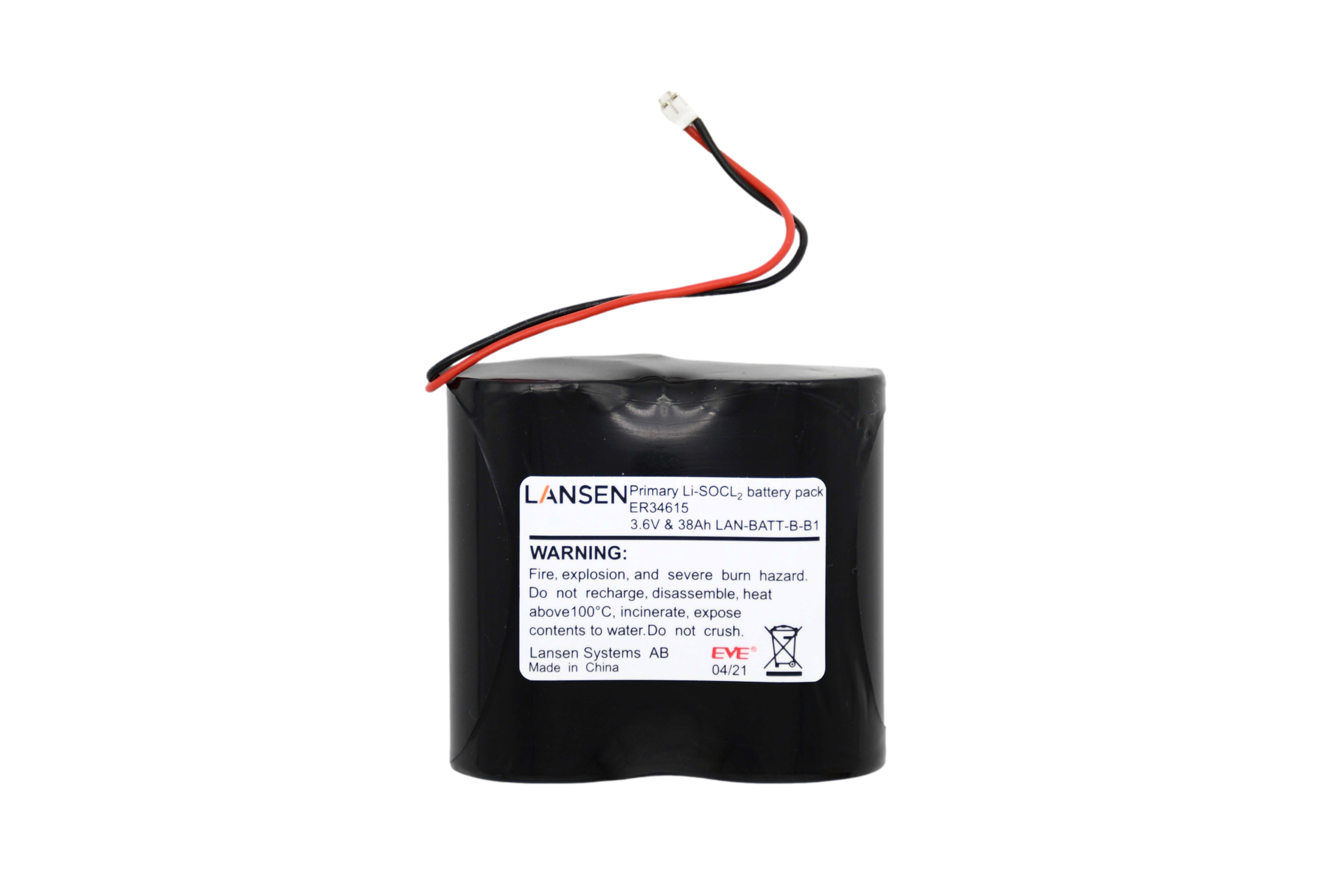 Battery for repeater, 3.6V / 38Wh, black type